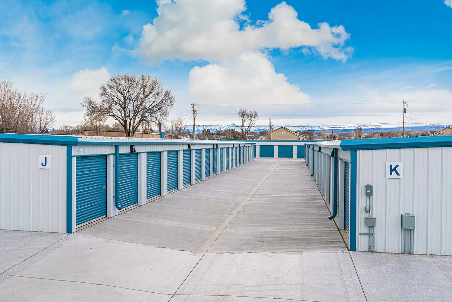 overview of All Secure Storage with San Juan Mountain background