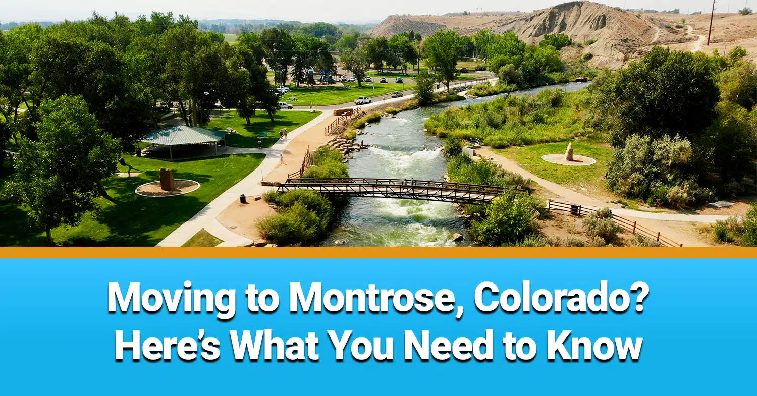 Aerial view of the Montrose water park